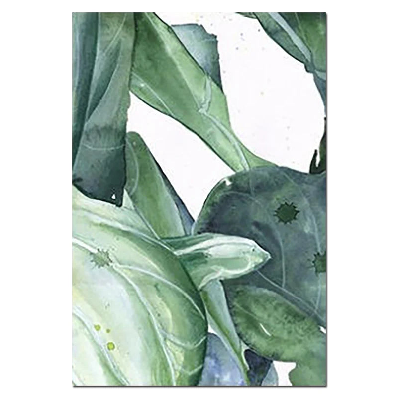 Botanical Wall Art – Scandinavian Style Leaf Print for Living Room