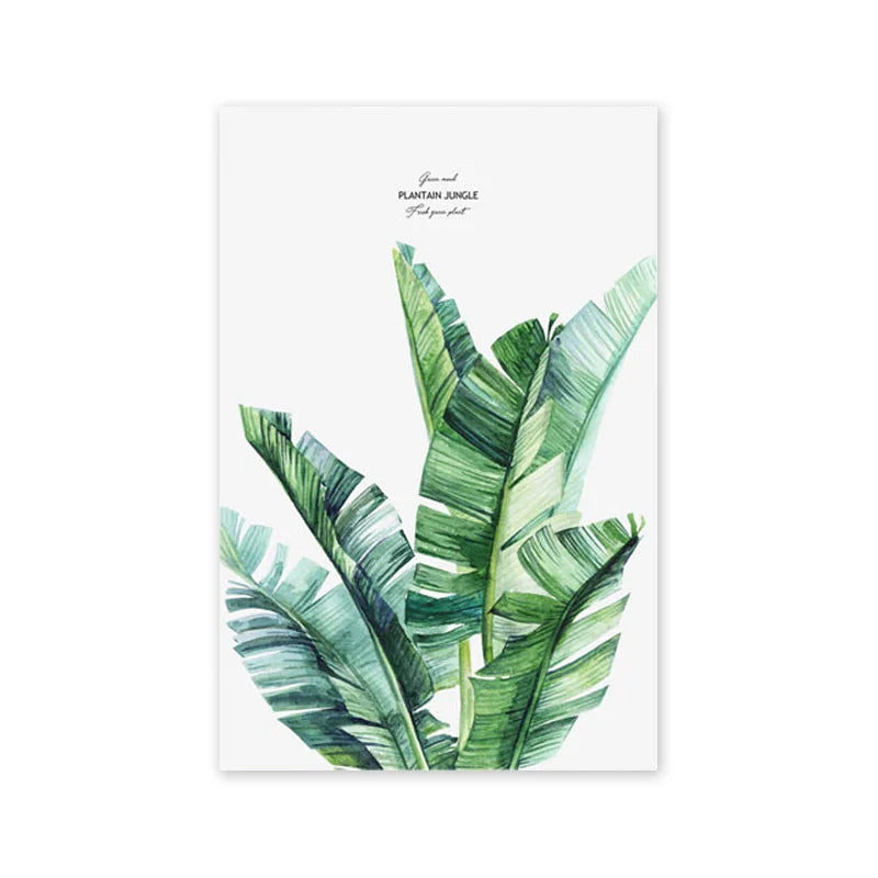 Botanical Wall Art – Scandinavian Style Leaf Print for Living Room