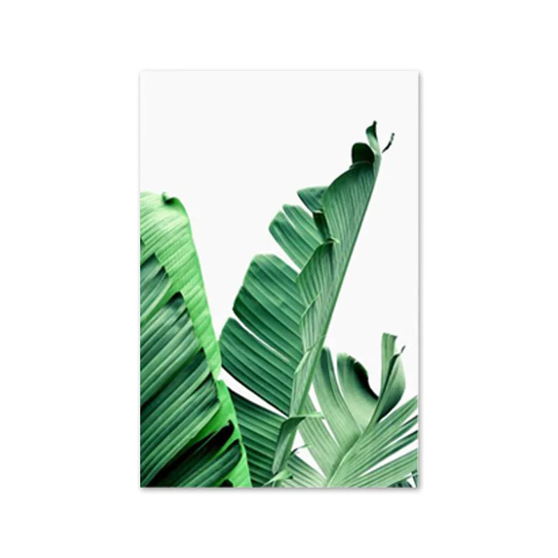 Botanical Wall Art – Scandinavian Style Leaf Print for Living Room
