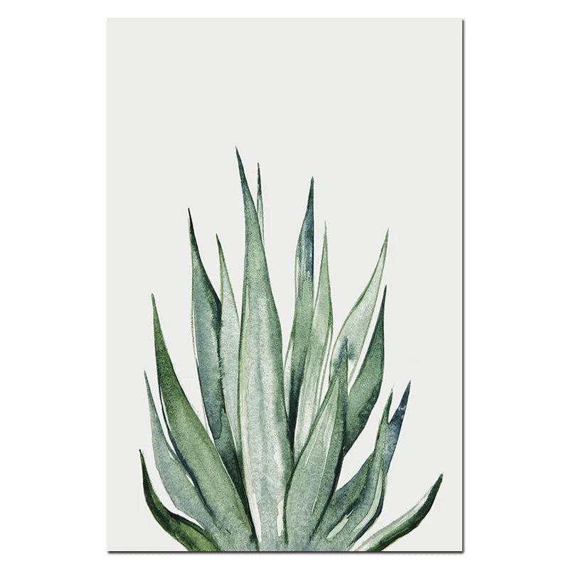 Botanical Wall Art – Scandinavian Style Leaf Print for Living Room