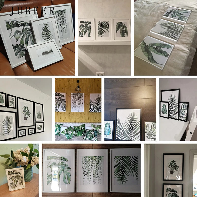 Botanical Wall Art – Scandinavian Style Leaf Print for Living Room